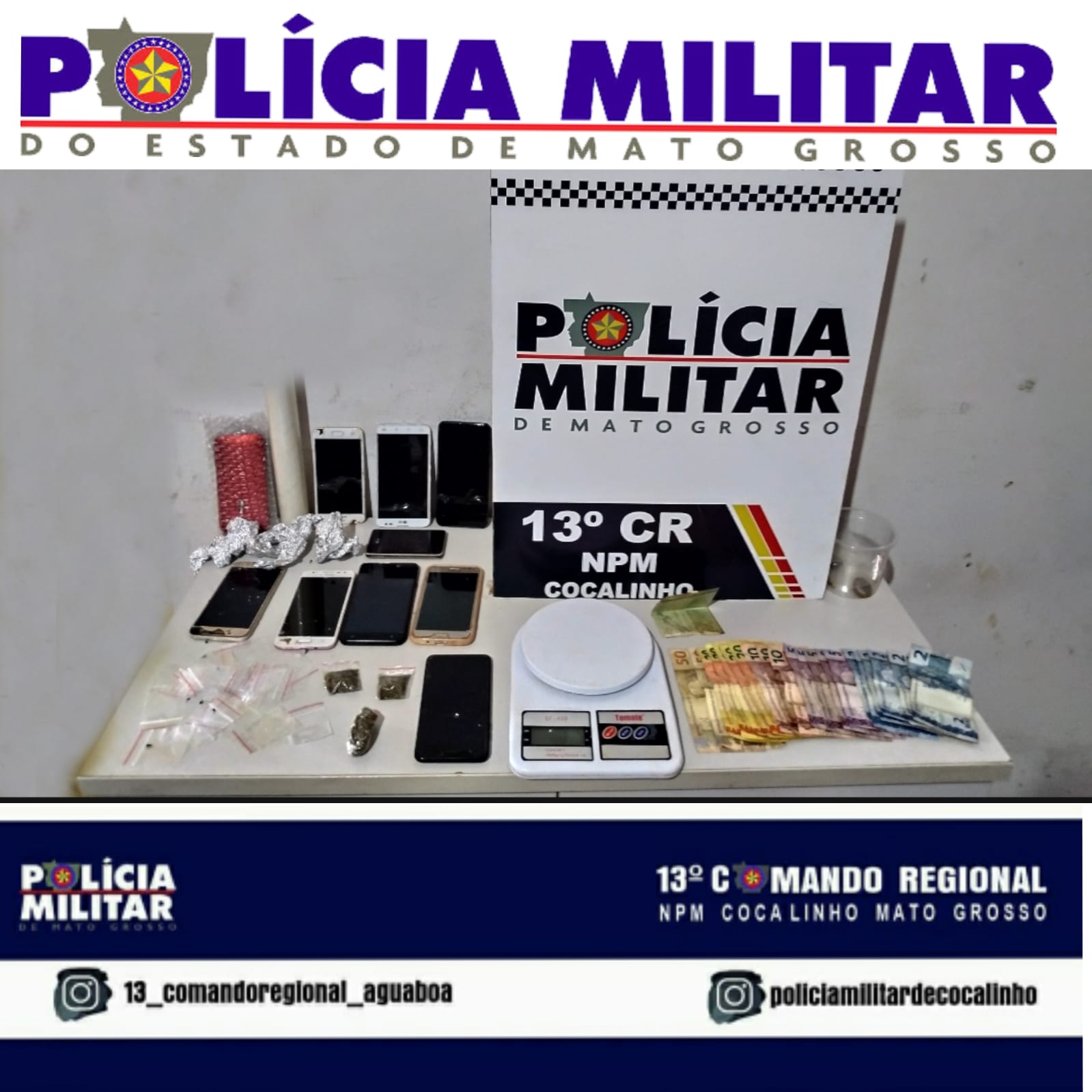 Photo of COCALINHO-4 Suspeitos são detidos pela Polícia Militar por Tráfico de Drogas e Associação ao Tráfico
