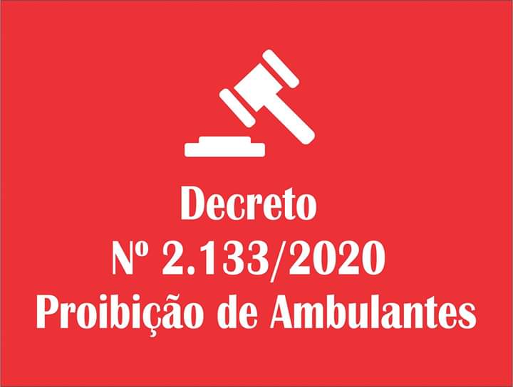 Photo of DECRETO Nº. 2.133/2020 DE 26 DE MAIO DE 2020,Dispõe sobre a proibição de atividade de ambulantes em todo o território do Município de Querência. .