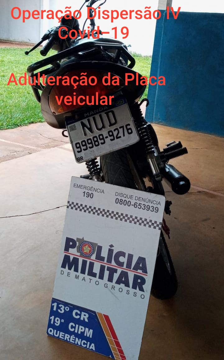 Photo of Querência- Polícia Militar apreende moto com placa adulterada