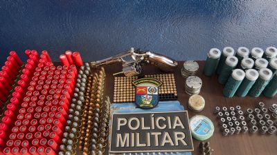 Photo of PM apreende arma de fogo e mais de 1.300 munições de variados calibres em estrada de Espigão do Leste