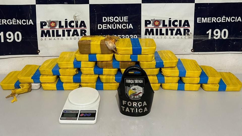 Photo of Força Tática da PM apreende 30 quilos de cocaína em Cuiabá