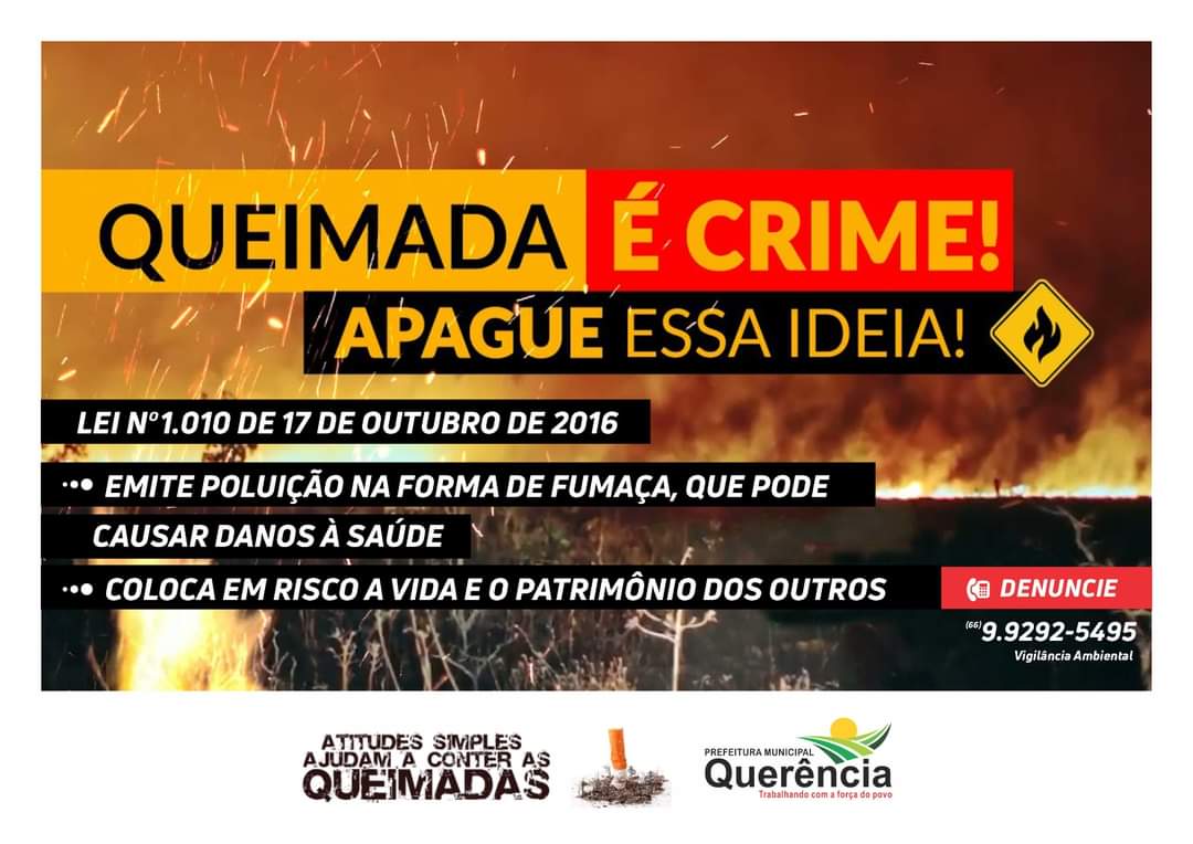 Photo of Queimada é crime. Denuncie!