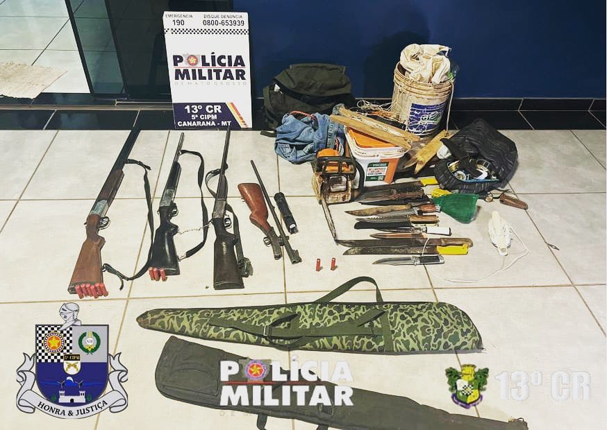 Photo of Polícia Militar realizou a  prisão de 04 suspeitos de invasão em propriedade rural do Município de Canarana-MT