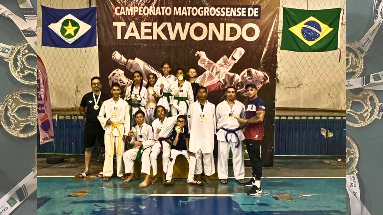 Photo of Água Boa conquista 12 medalhas de ouro na 3° Etapa Mato-Grossense de Taekwondo