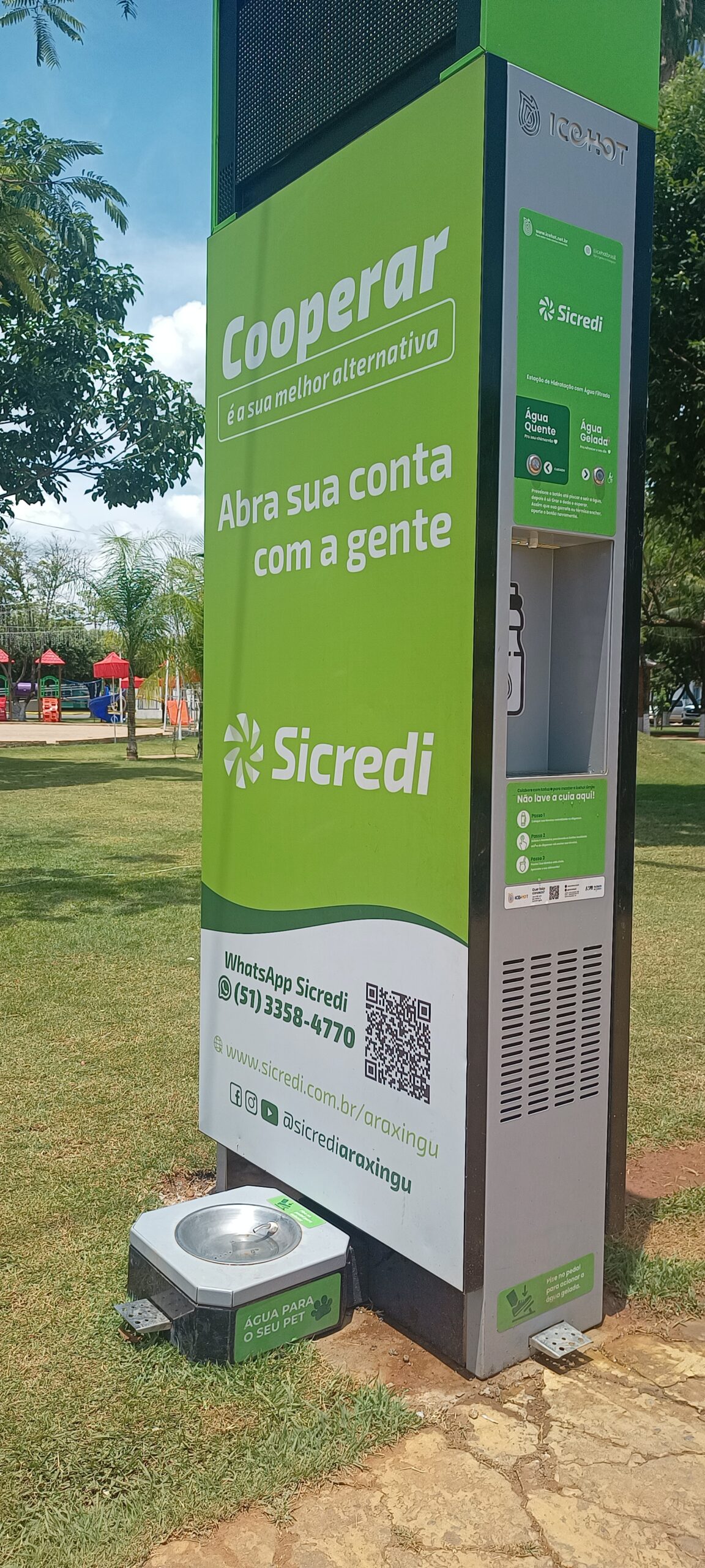 Photo of Querência – Sicredi inaugura estação de hidratação