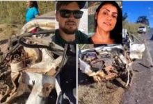 Photo of Casal morre e 2 crianças ficam feridas em acidente entre carro e caminhão na MT-351