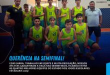 Photo of Equipe de Basquete Masculino B avança às semifinais dos Jogos Escolares Estaduais 2025