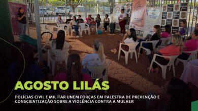 Photo of Agosto Lilás: Polícias Civil e Militar promovem palestra de conscientização sobre violência contra a mulher em Querência (MT)