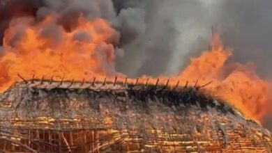 Photo of Incêndio atinge aldeia Tanguro em Querência (MT)