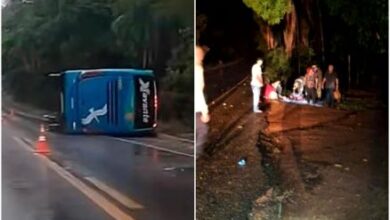 Photo of Ônibus que saiu de MT capota em Goiás e deixa três mortos e 35 feridos