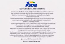 Photo of PSDB de Querência divulga nota sobre apuração interna envolvendo filiado