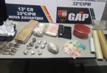 Photo of Ação conjunta da Polícia Militar prende três pessoas por tráfico de drogas em Nova Xavantina