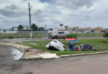 Photo of Querência: Acidente entre dois veículos deixa apenas danos materiais em cruzamento movimentado