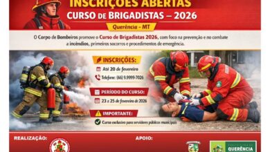 Photo of Corpo de Bombeiros abre inscrições para Curso de Brigadistas 2026 em Querência