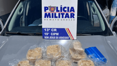 Photo of Polícia Militar prende faccionado com oito quilos de entorpecentes em Bom Jesus do Araguaia