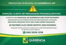 Photo of Prefeitura de Querência alerta sobre mensagens fraudulentas