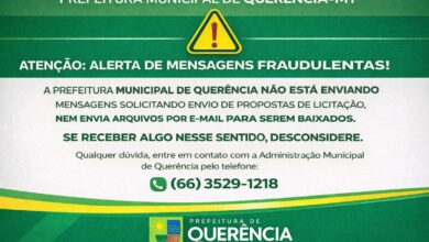 Photo of Prefeitura de Querência alerta sobre mensagens fraudulentas