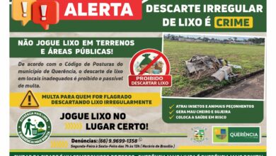Photo of Prefeitura alerta população sobre descarte irregular de lixo em Querência