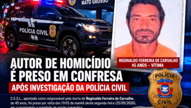 Photo of Autor de homicídio é preso em Confresa após investigação da Polícia Civil
