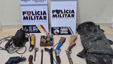Photo of Polícia Militar averigua denúncia de agressão doméstica e apreende armas artesanais em Água Boa