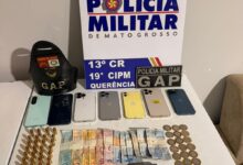 Photo of Operação integrada da PM prende quatro suspeitos e apreende drogas, munições e balança de precisão em Querência