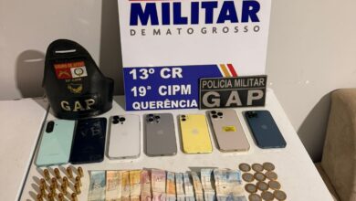 Photo of Operação integrada da PM prende quatro suspeitos e apreende drogas, munições e balança de precisão em Querência
