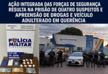 Photo of Ação integrada prende quatro suspeitos por tráfico de drogas e apreende veículo adulterado em Querência