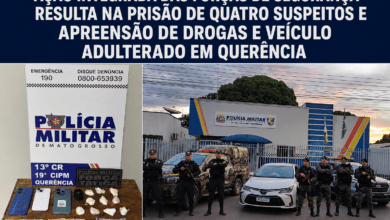 Photo of Ação integrada prende quatro suspeitos por tráfico de drogas e apreende veículo adulterado em Querência