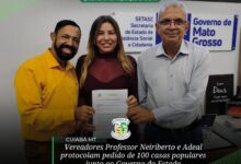 Photo of Vereadores de Querência Protocolam Pedido de 100 Casas Populares ao Governo de Mato Grosso
