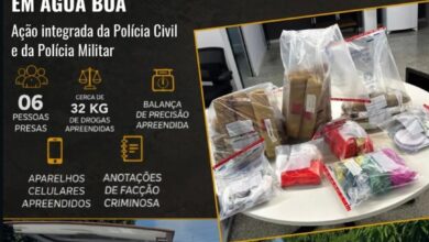 Photo of Polícia Civil desarticula ponto de armazenamento e distribuição de drogas e prende seis suspeitos em Água Boa