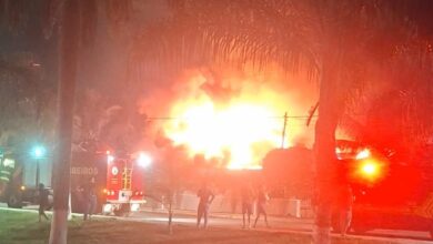 Photo of Incêndio atinge residência na Avenida Norte em Querência